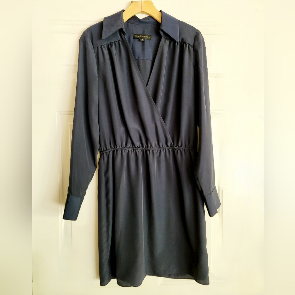 LIQUID New York dark navy mini dress size 6